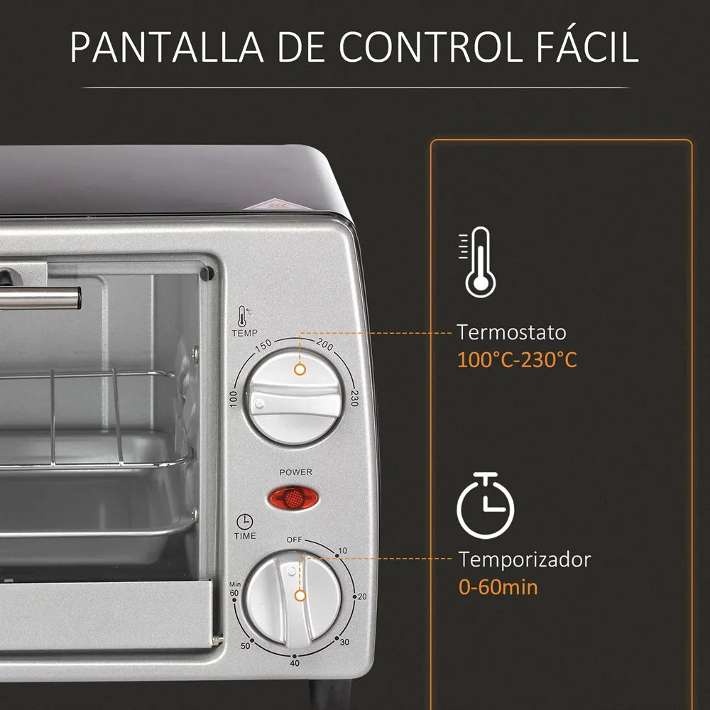 Horno Tostador Eléctrico – Compacto, Potente y Versátil