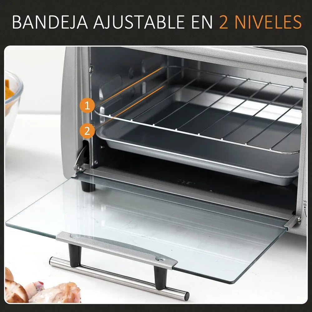 Horno Tostador Eléctrico – Compacto, Potente y Versátil