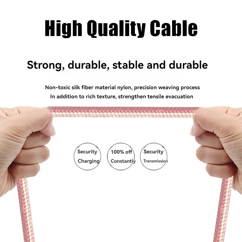 CABLE USB A LIGHTNING DE CARGA RÁPIDA