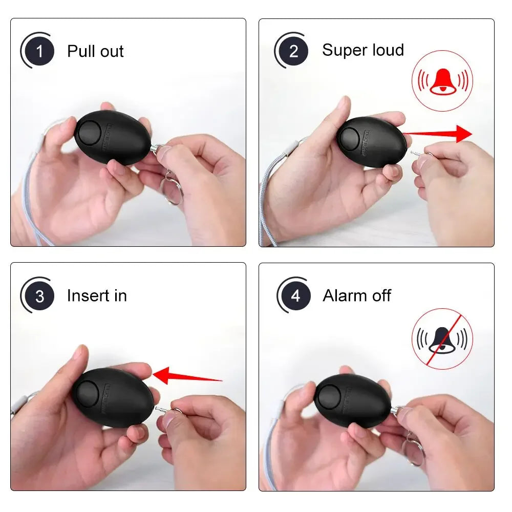 🚨 Alarma Personal 130 dB – Tu Seguridad al Alcance de Tu Mano